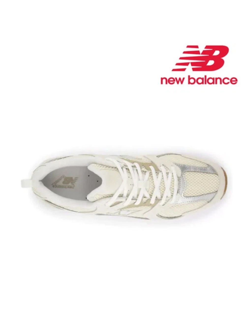New Balance Beige and White 530- Running Sneakers - Picture 8 of 10